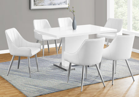 TABLE A MANGER - 35"X 60" / BLANC LUSTRÉ 