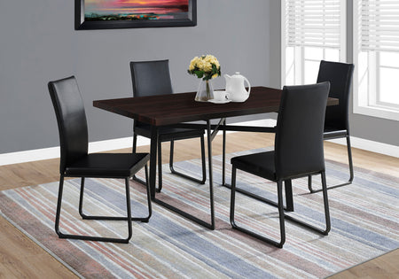 TABLE A MANGER - 36"X 60" / ESPRESSO / METAL NOIR 
