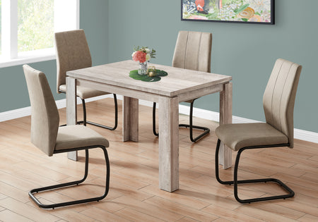 TABLE À MANGER - 32"X 48" / ASPECT BOIS TAUPE 