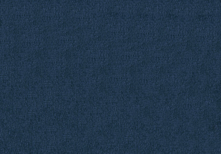 POUF - VELOURS BLEU / SOCLE MÉTAL DORÉ 