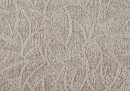 COUSSIN - 18"X 18" / VELOURS TAUPE FLORAL / 2PCS