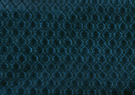 COUSSIN - 18"X 18" / VELOURS BLEU DIAMANT ACIER / 1PC