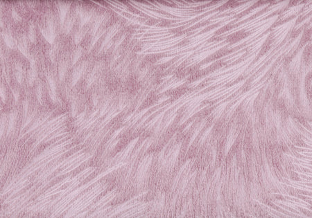 COUSSIN - 18"X 18" / VELOURS PLUME ROSE PALE / 1PC