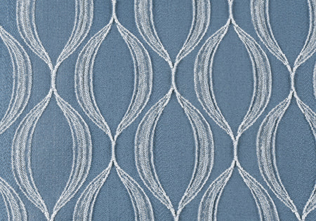 COUSSIN - 18"X 18" / MOTIF VAGUE BLEU / 1PC